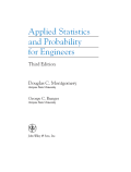 Applied Statistics
and Probability
for Engineers