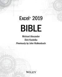 Image of Excel 2019 Bible
